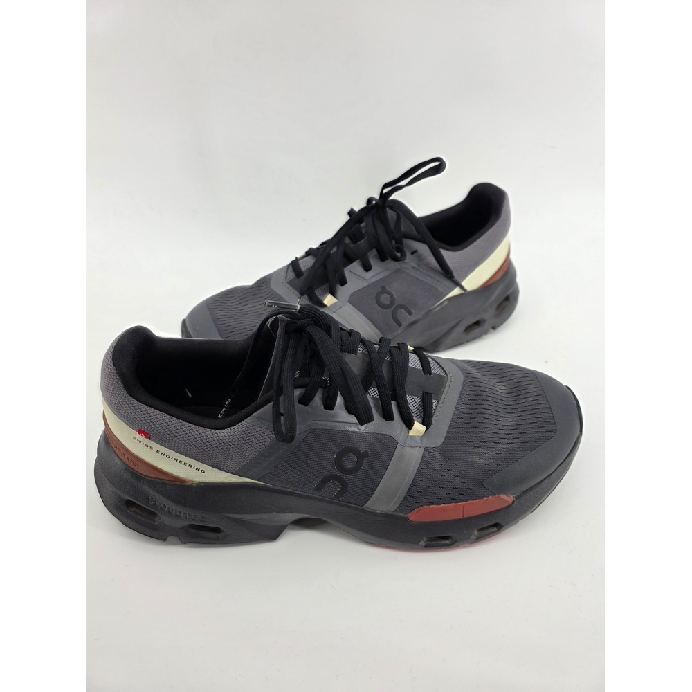 On Cloud X 4 Mens Grey Shadow Red Running Training Sneaker Size 9.5